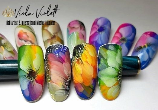 Realistic Flower Power Nail Art Course