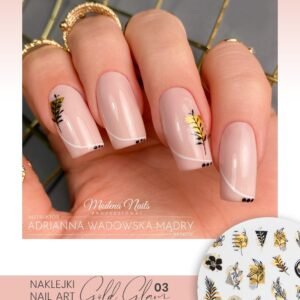 Nail Art stickers-GOLD GLAM 03