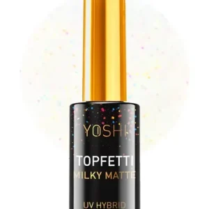 Yoshi Topfetti Milky Matte Finish Top coat 10ml