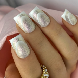 French/ombre Nail Art Stickers-WHITE
