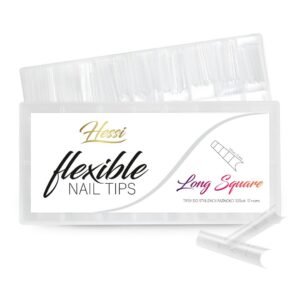 HESSI Tunnel Nail Tips- Long Square 320pcs
