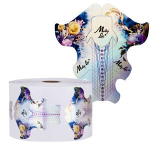 2-in-1 salon and master nail forms  MollyLac Flowers Holo 500 pcs